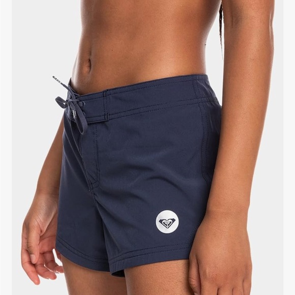 ROXY navy blue Women's Board Quick Dry swim Suit Shorts 2 inch Swimsuit Bottoms - Picture 5 of 9